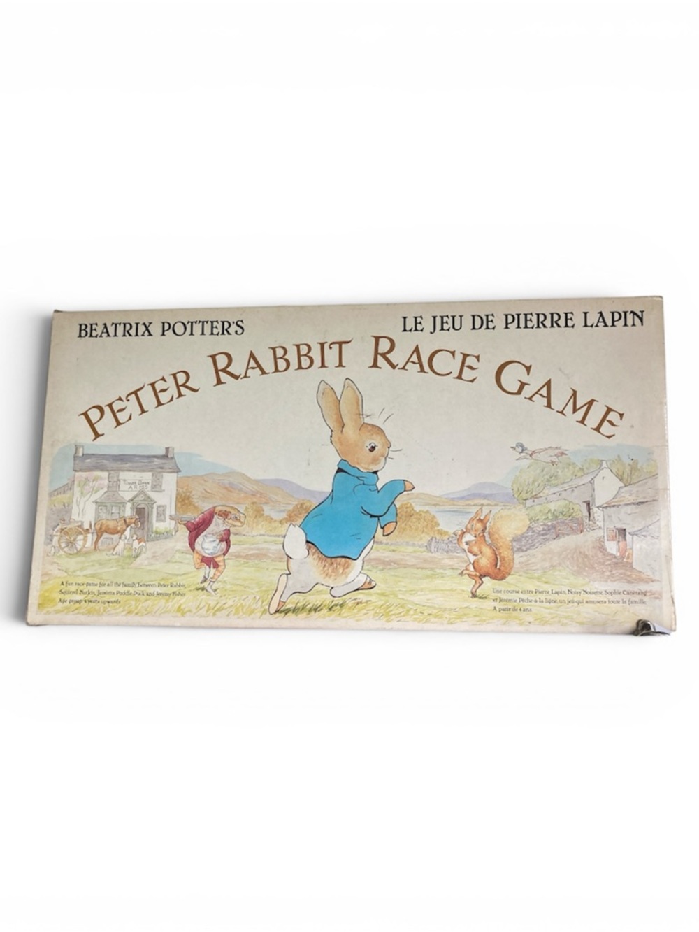 Vintage Beatrix Potter Peter Rabbit Race Board Game made in England Gibson Games